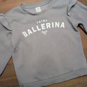 H&M Kids Prima Ballerina Gray Sweatshirt